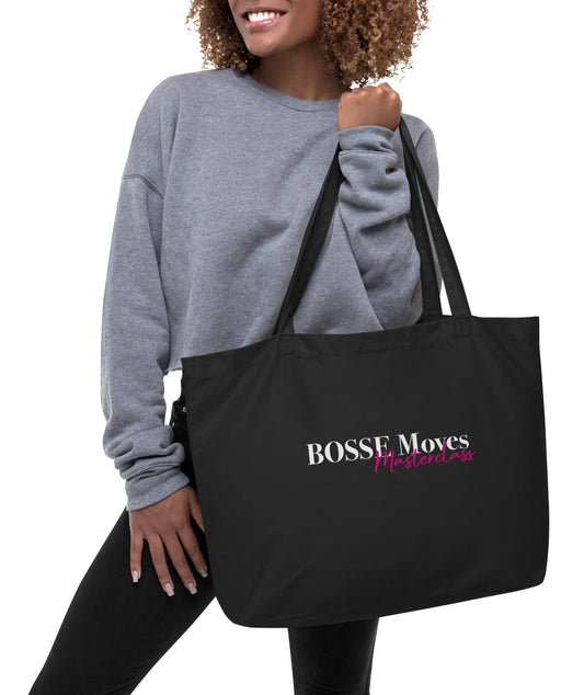 BOSSE Moves Black Large Tote Bag